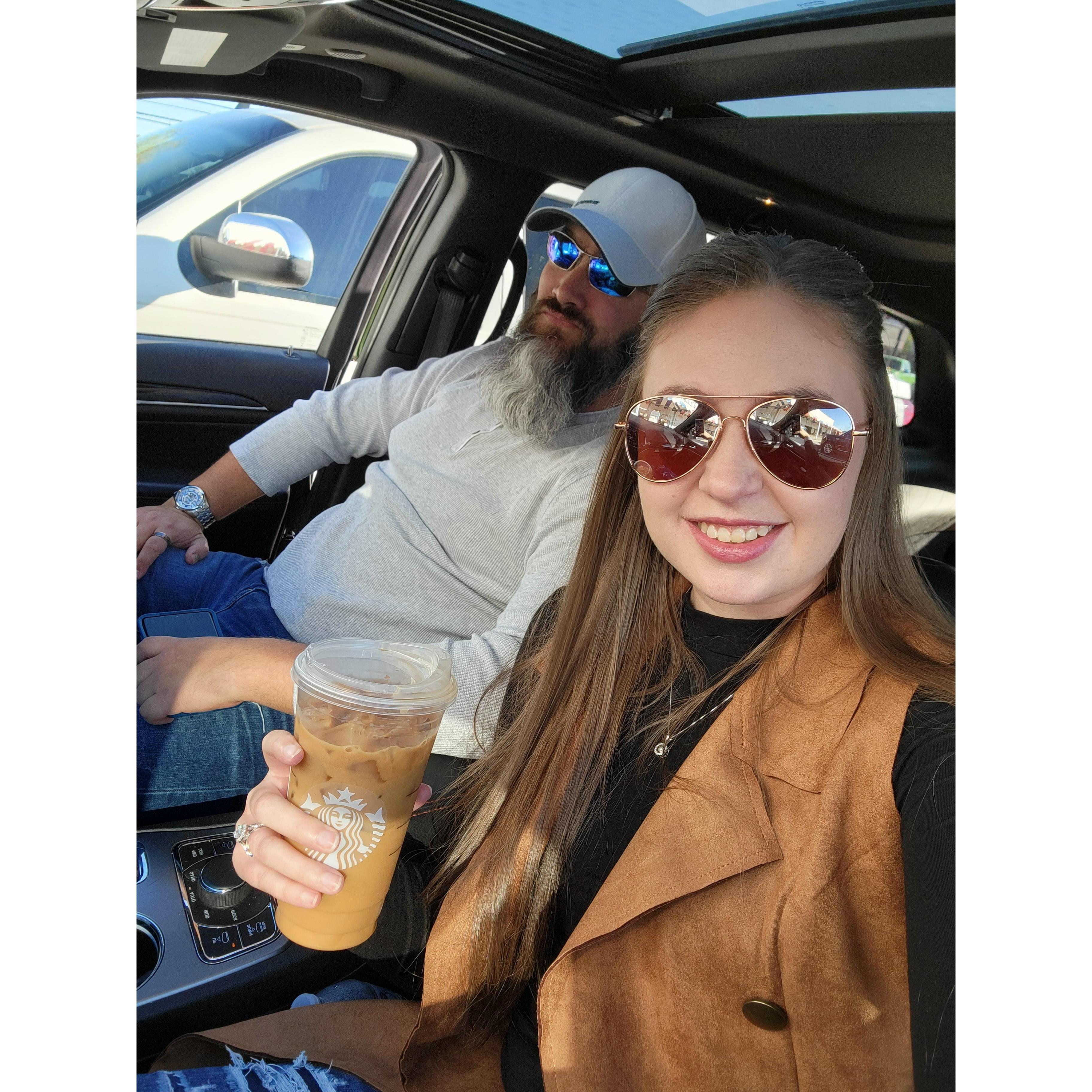 Wedding planning (of course caffiene is needed)!