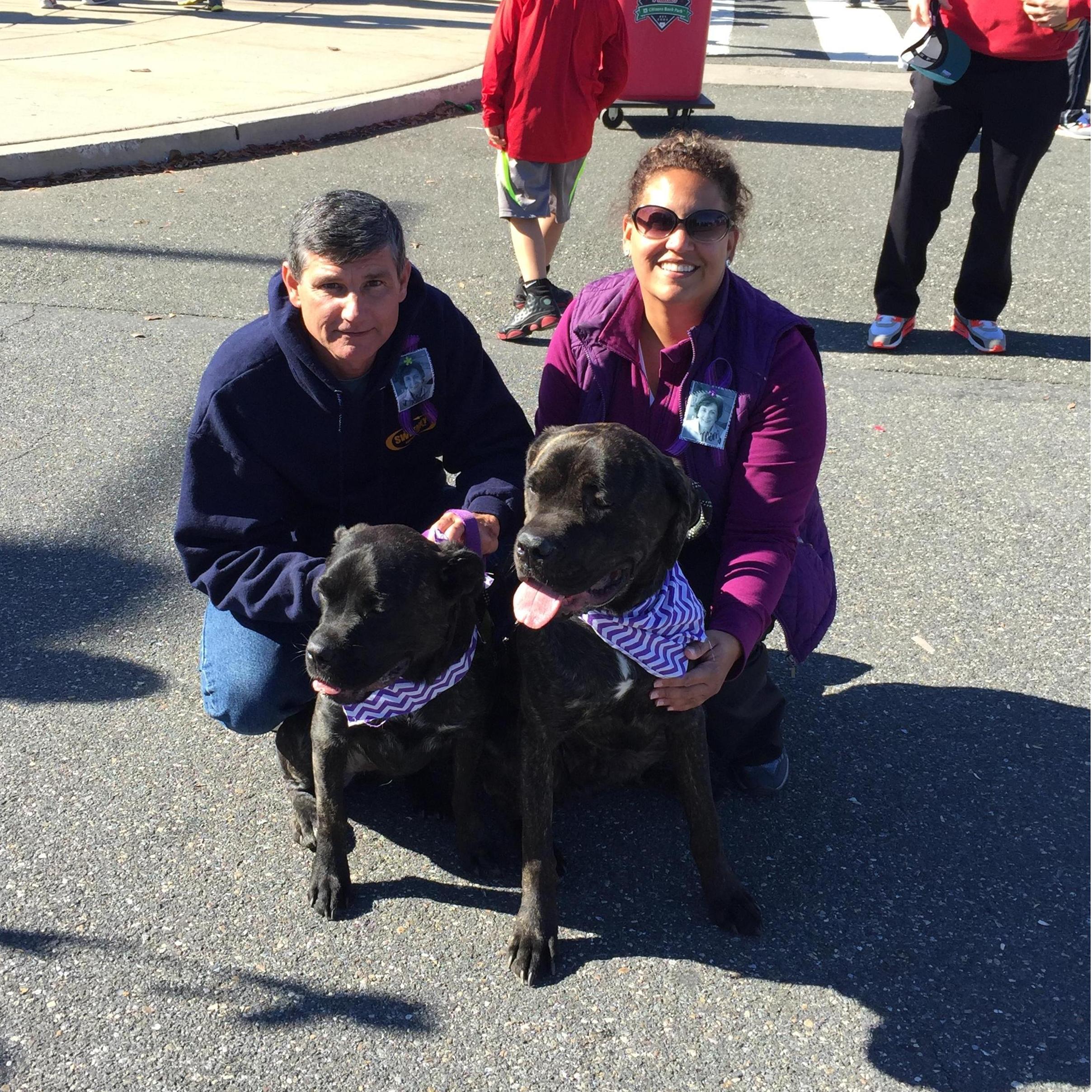 Walk for Alzheimer's, something we do each year with a warm heart.