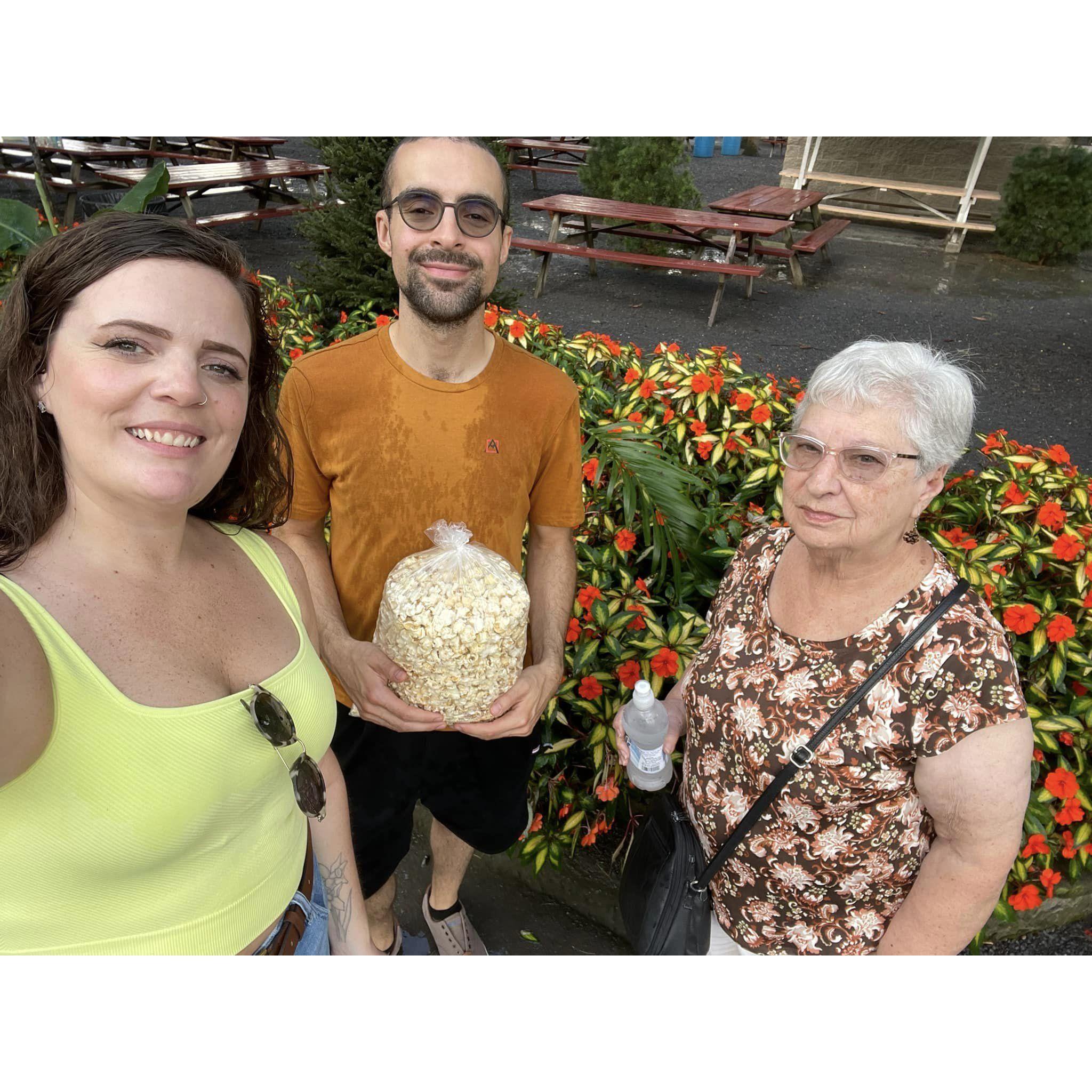 Knoebels trip with Laura's grandmother.