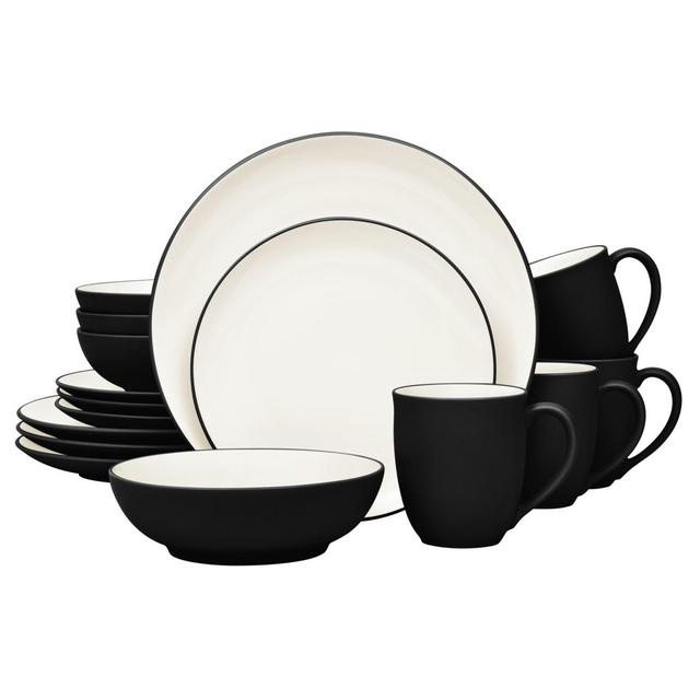 Noritake® Colorwave Coupe 16-Piece Dinnerware Set in Graphite