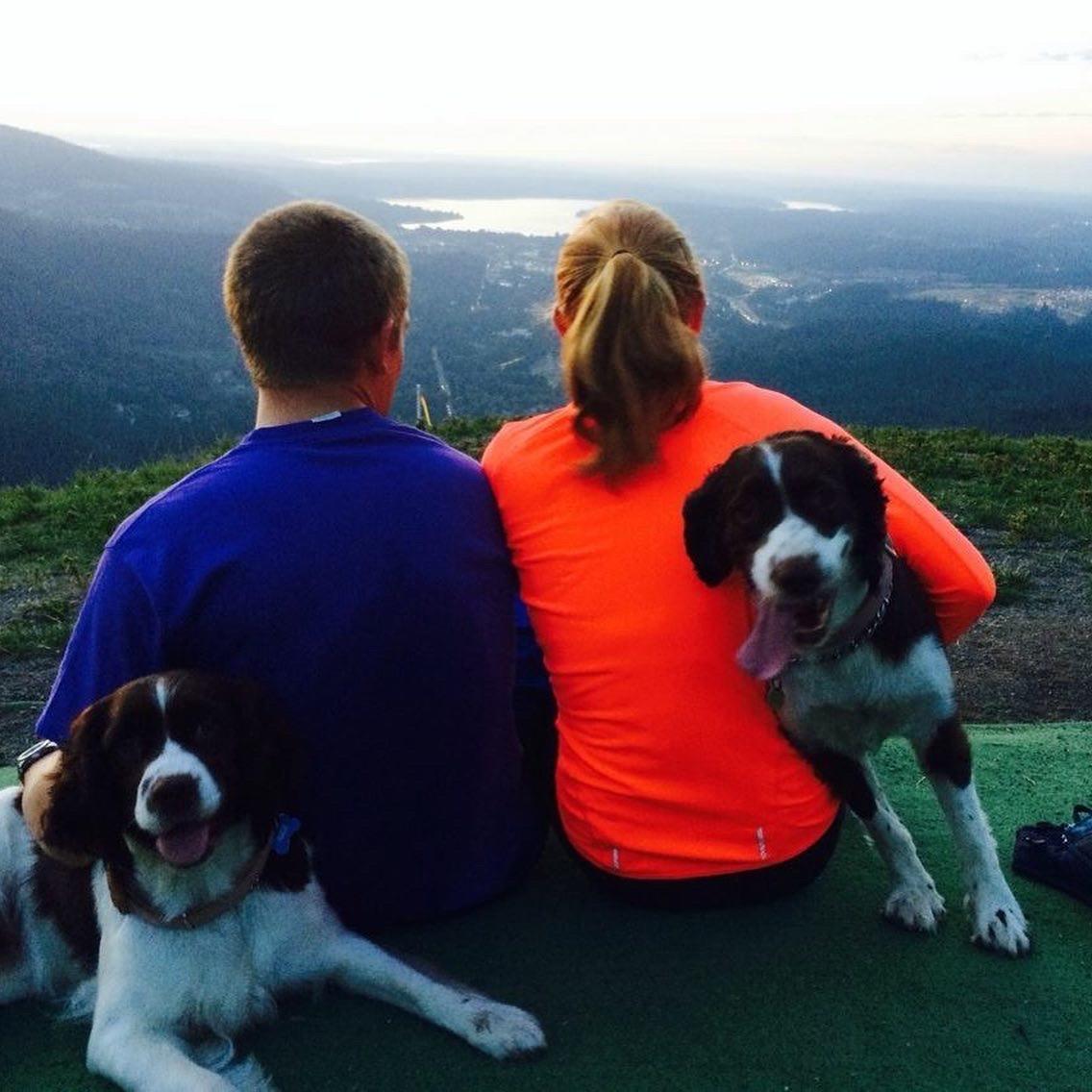 We have always loved hiking together especially when Brandy and Zoe could come along too. Here we are at Poo-poo point in Issaquah, WA