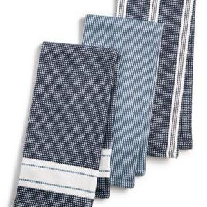 Martha Stewart Collection - 3-Pc. Waffle Weave Kitchen Towels, Created for Macy's