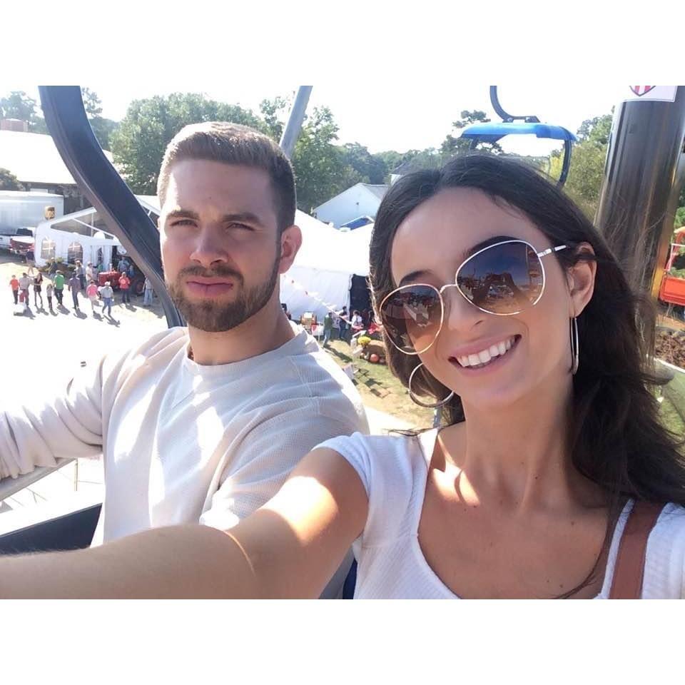 3. Fall 2016: Nick and I did long distance for two years! After graduating from college, I lived in Raleigh, North Carolina for my first job. This picture was taken during the state fair!
