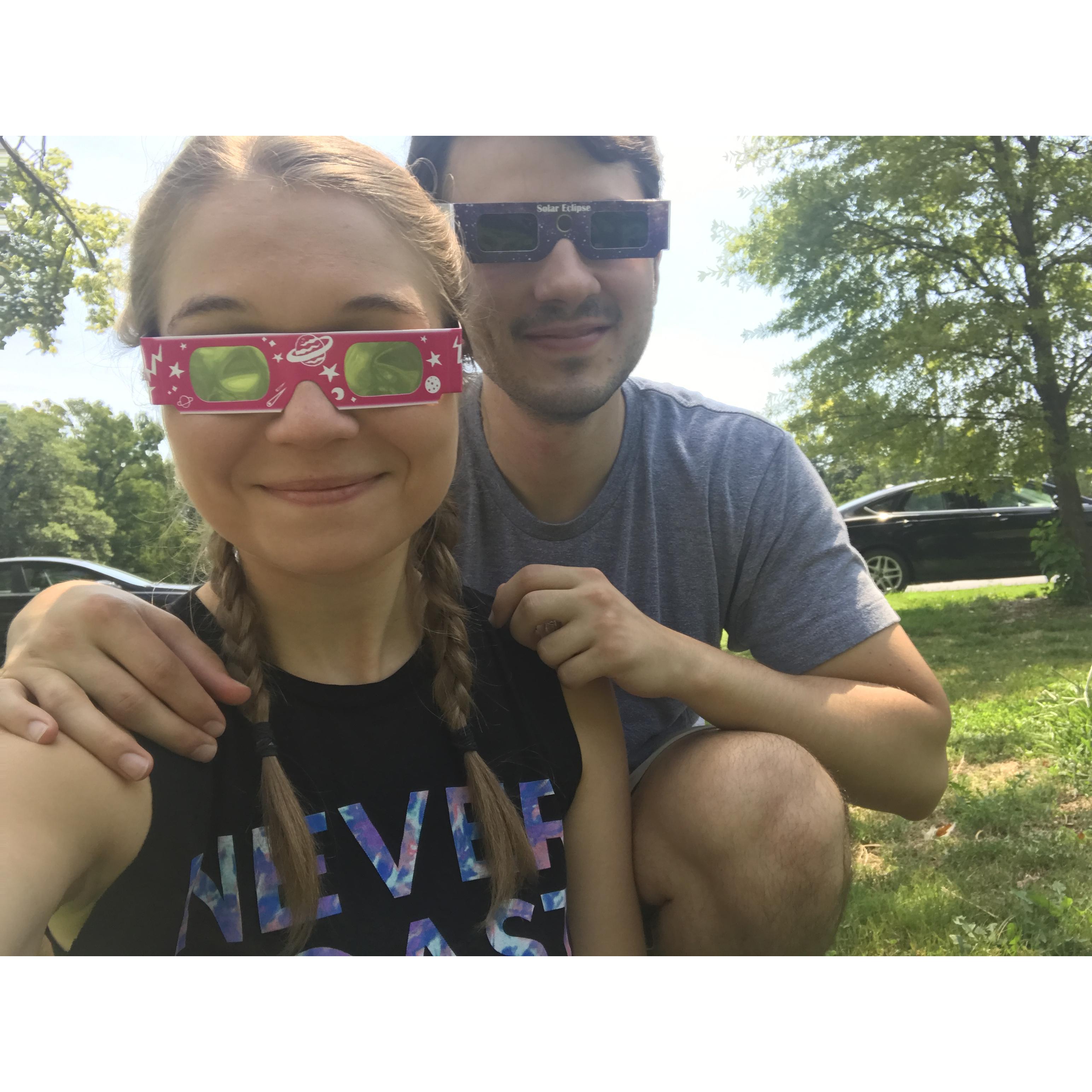 Watching the Solar Eclipse in St. Louis
