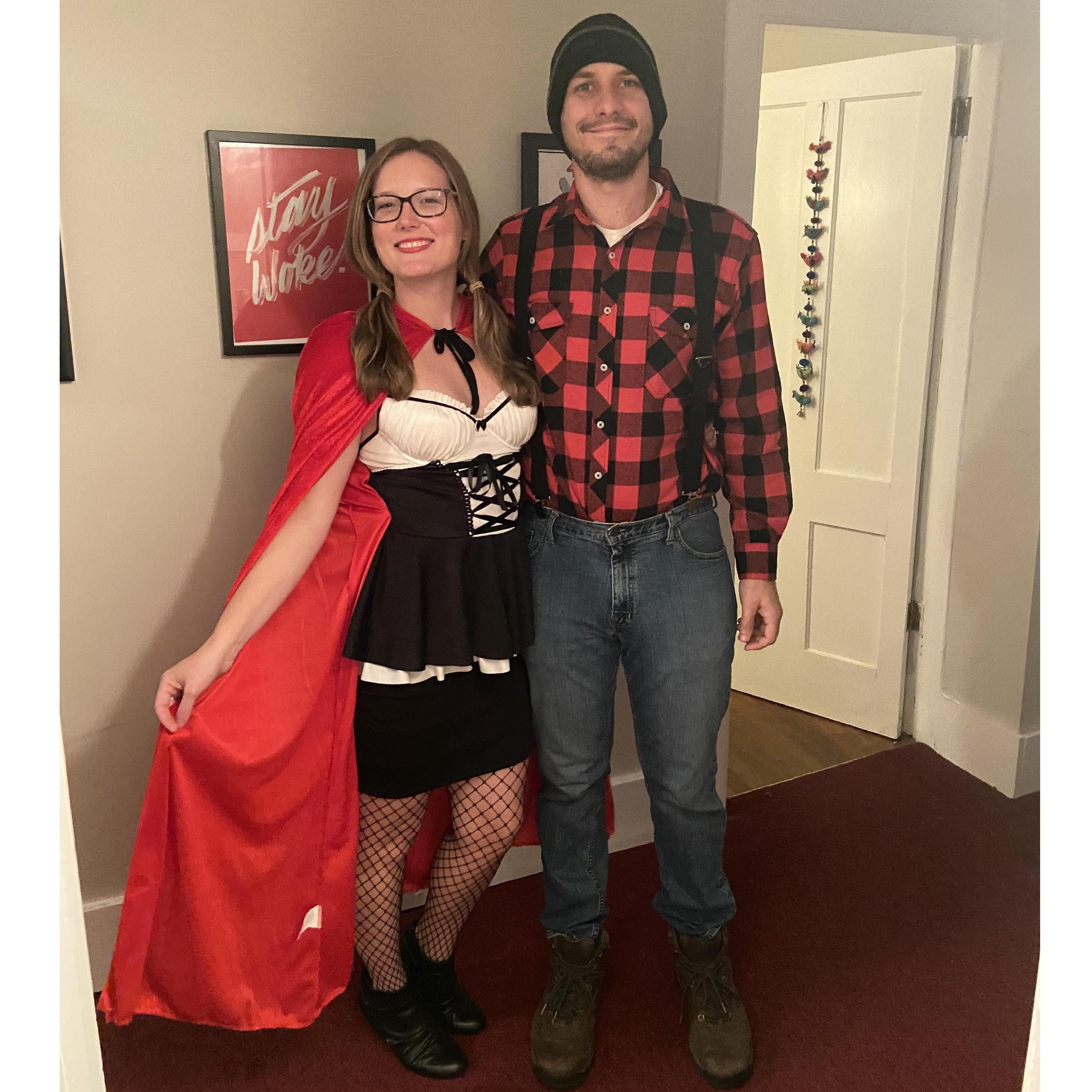 Halloween 2021 Little Red Riding Hood and the Lumberjack