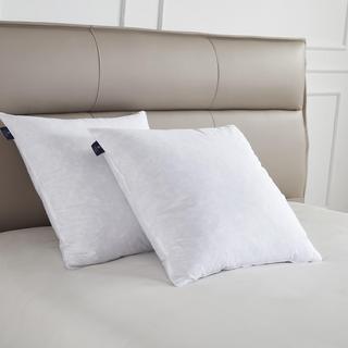 233-Thread Count Euro Square Feather Firm Pillow, Set of 2