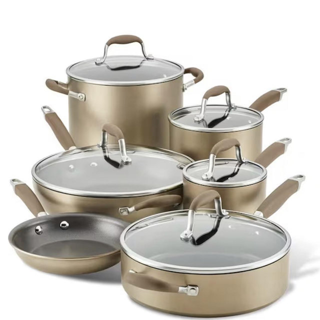 Anolon Advanced Home Hard-Anodized Nonstick 11-Piece Cookware Set
