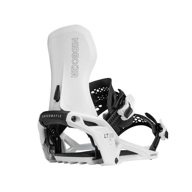 Nidecker LT Supermatic Snowboard Bindings – Automatic Dual-Entry Binding with Heel Pedal & Universal Fit