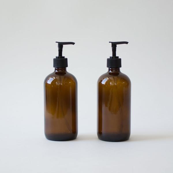 Glass Soap Dispensers, Set of 2