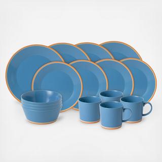 Colours 16-Piece Dinnerware Set, Service for 4