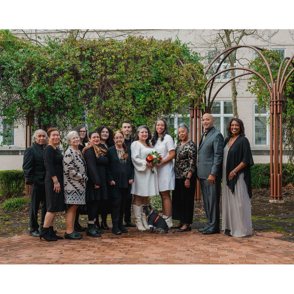 Our immediate family joined us in the garden for pictures prior to the ceremony.