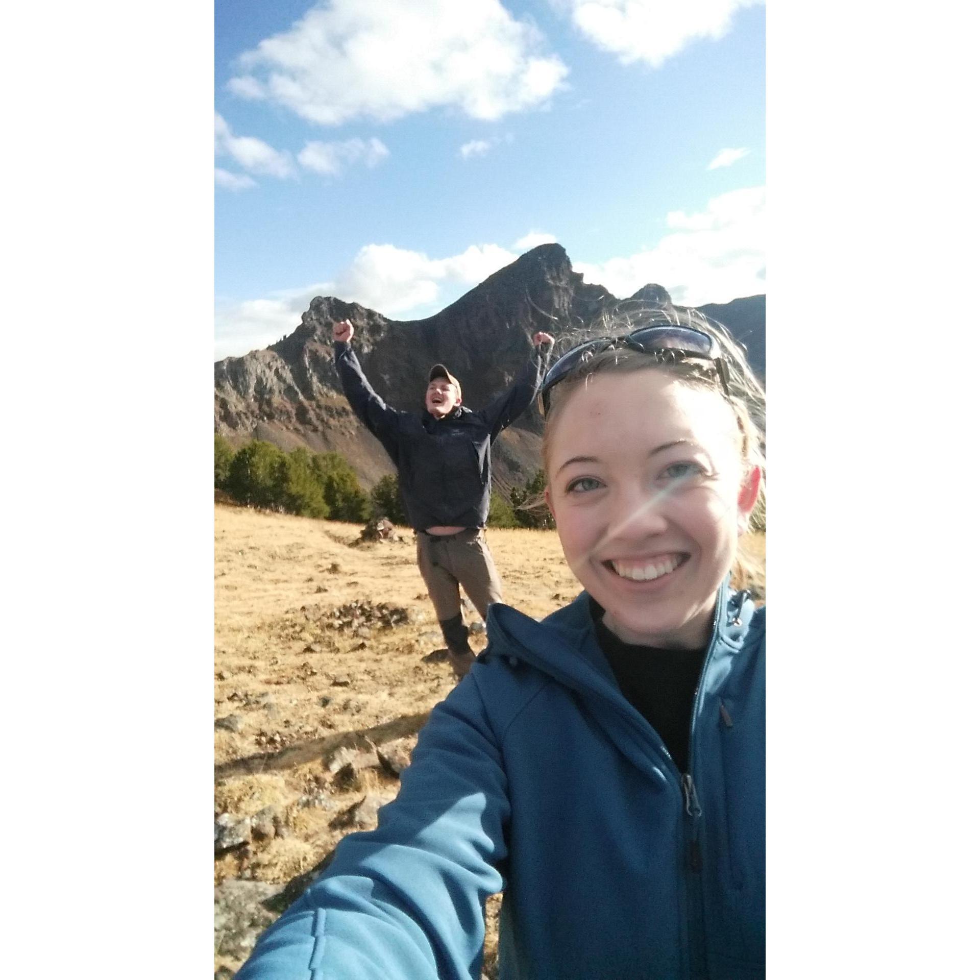 The first mountain we hiked together!