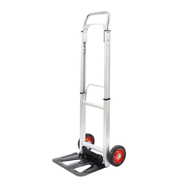 Truck Dolly Aluminum Hand Truck with 6" Wheels 220 lb Capacity