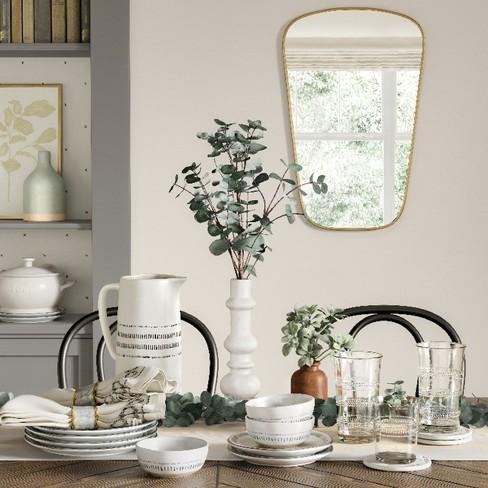 Water Pitcher Stoneware Black / White - Hearth & Hand™ with Magnolia