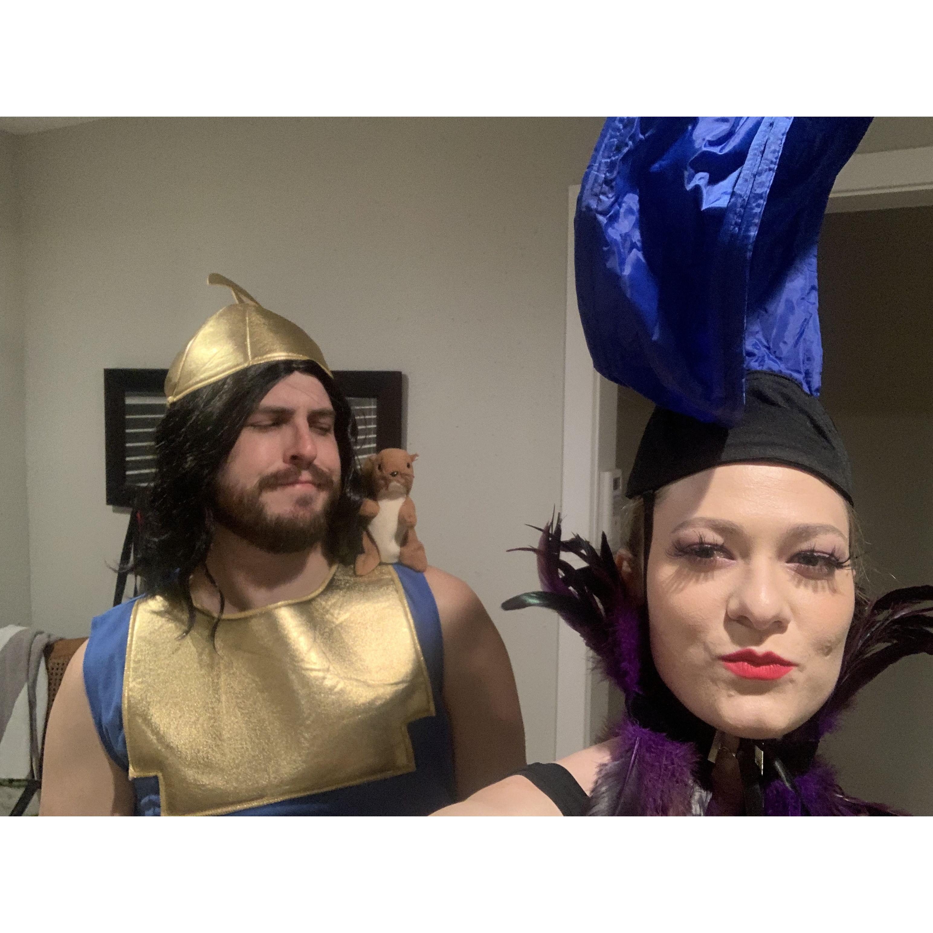 Yzma and Kronk (and squirrel friend!)