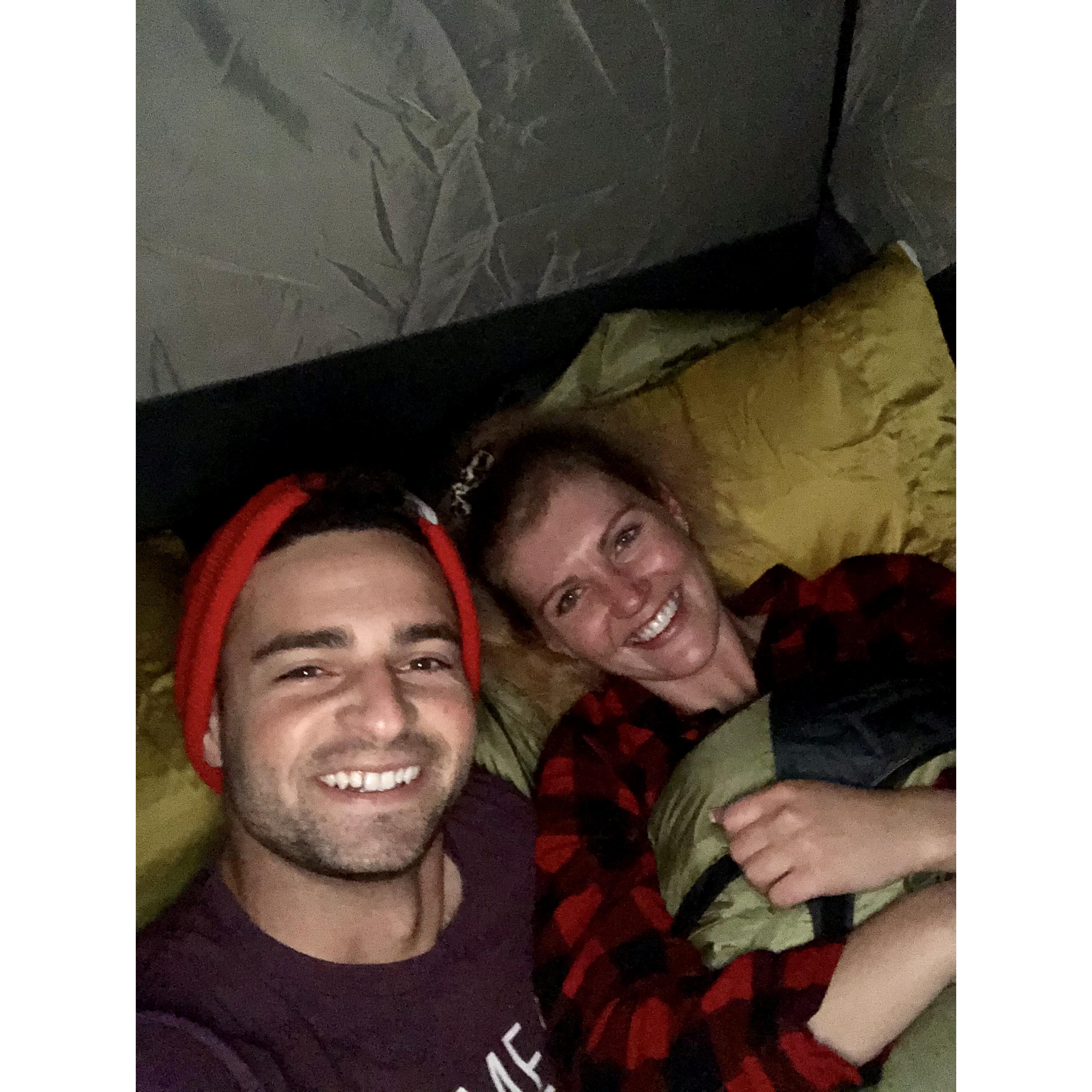 Camping in the summer of 2020