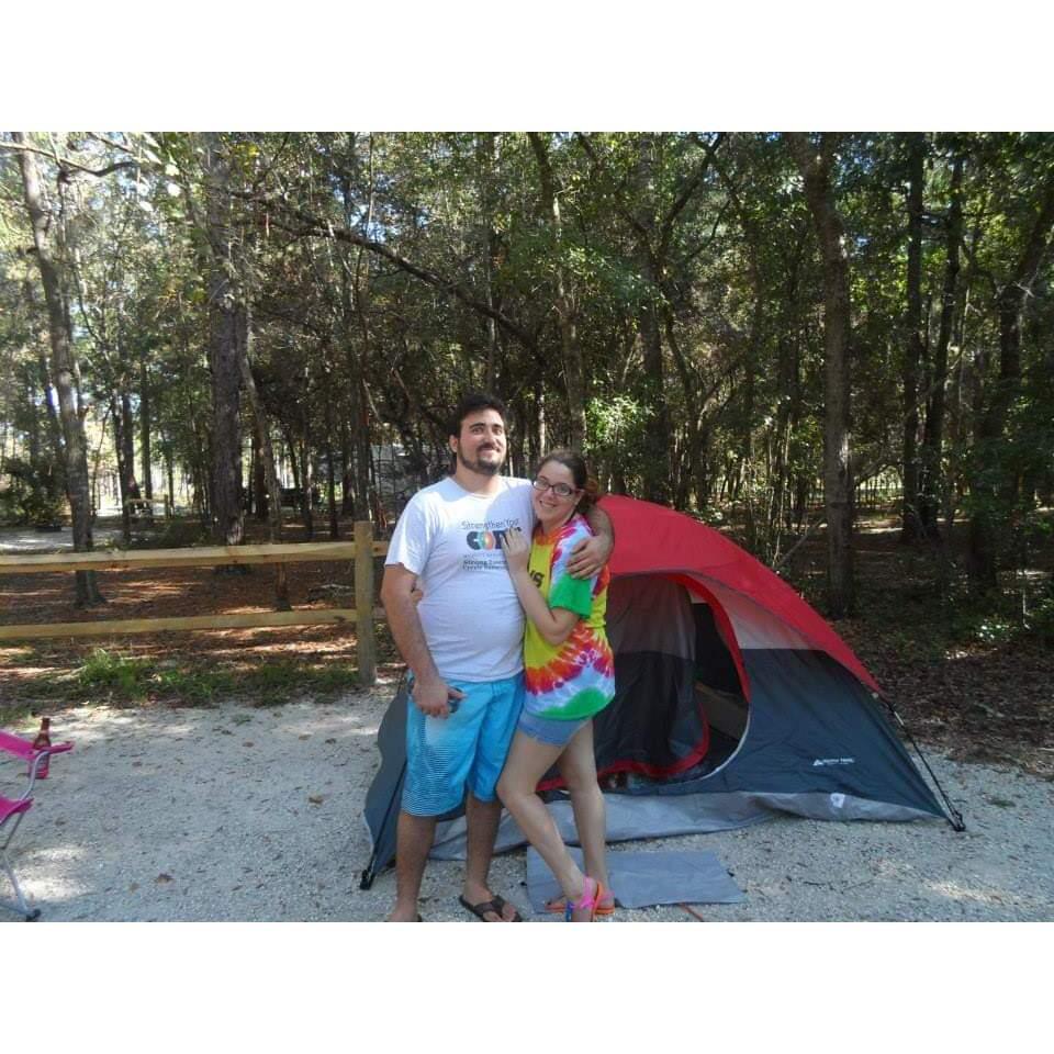 One of the many crazy camping trips