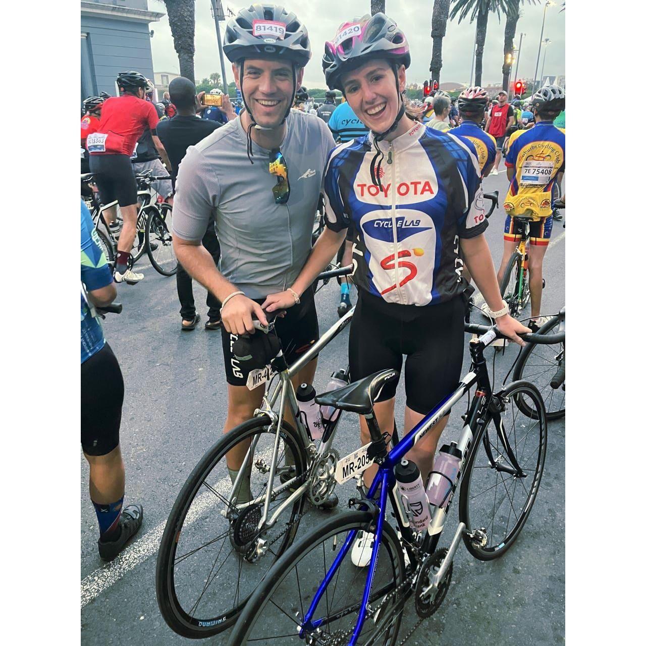 Doing the Cape Argus together in March 2025. What a amazing experience.