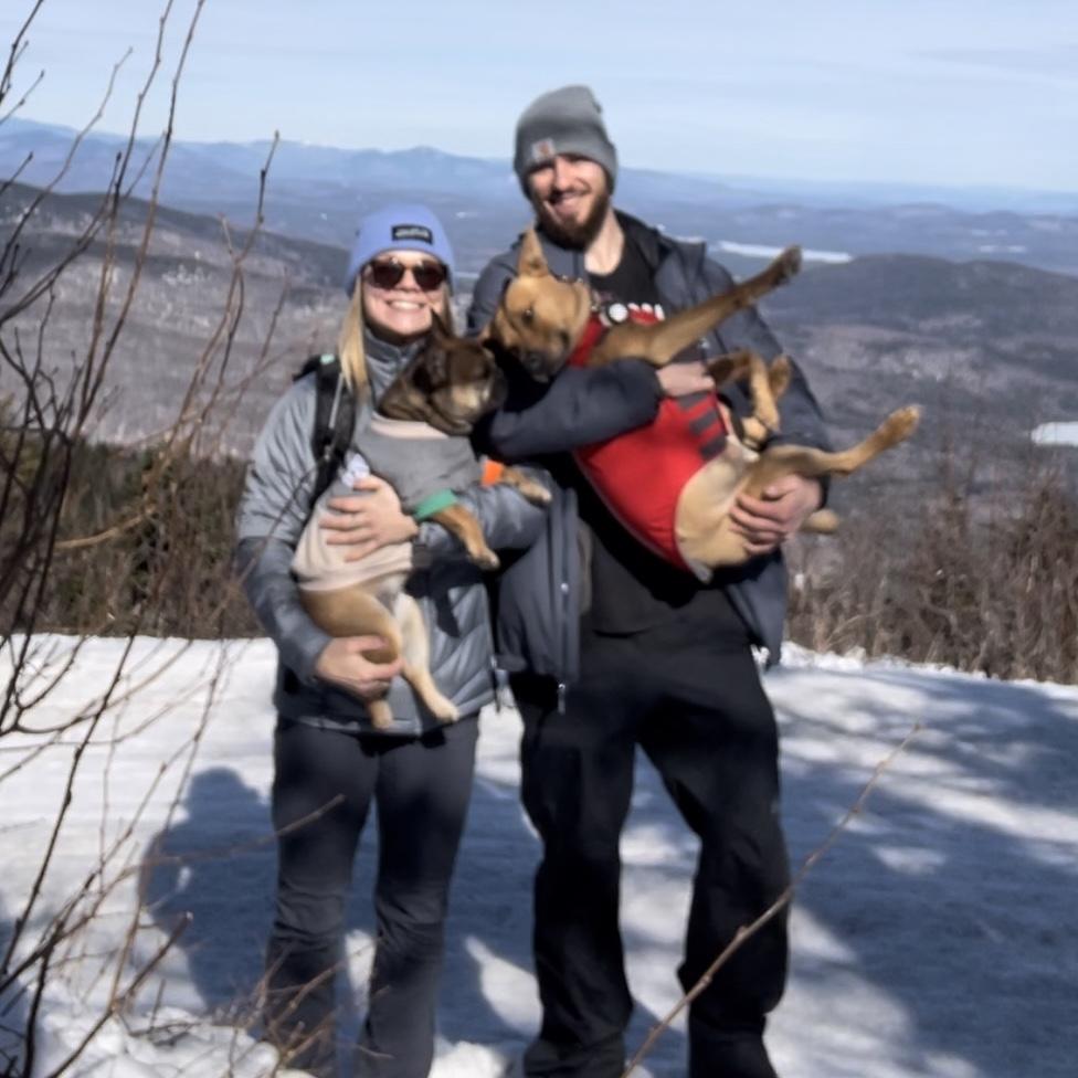 Uma hikes too!