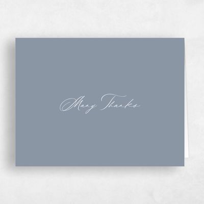 Dusty Blue Wedding Thank You - Richmond Landscape