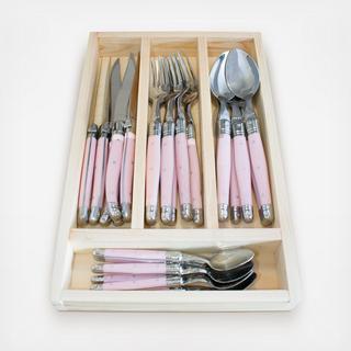 Laguiole 24-Piece Everyday Flatware in Presentation Box Set, Service for 6
