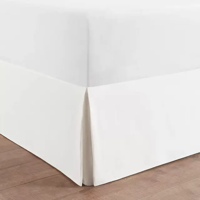 Simply Essential™ Microfiber Tailored Full Bed Skirt in White