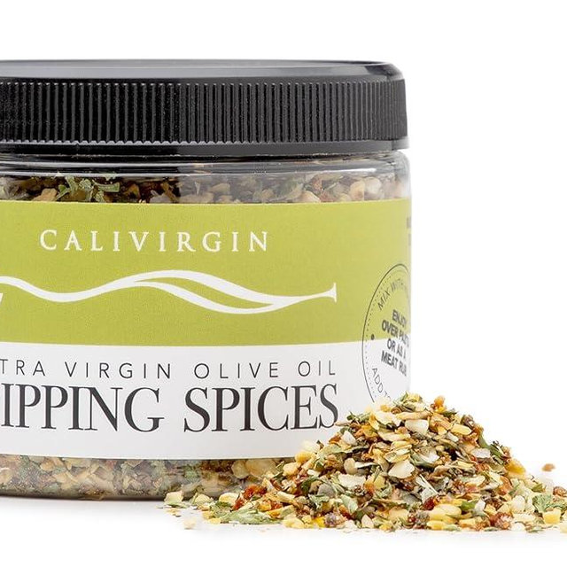 Calivirgin Olive Oil Dipping Spices - Restaurant Style Gourmet Spice Mix - Premium Dip Seasoning Spice Blend - Basil, Sun-dried Tomatoes, Garlic, Parsley & Oregano - Bread Dipping Seasoning Mix - 85g