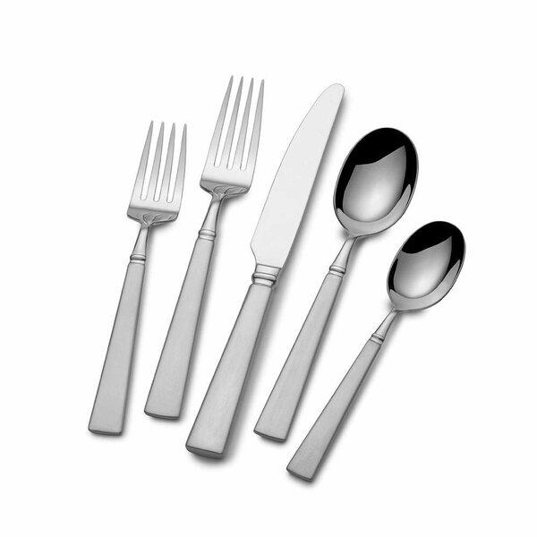 Sympatico 65 Piece 18/10 Stainless Steel Flatware Set, Service for 12