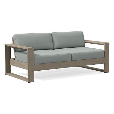 Portside Sofa Sunbrella® Outdoor Cushion Covers, Cast, Mist