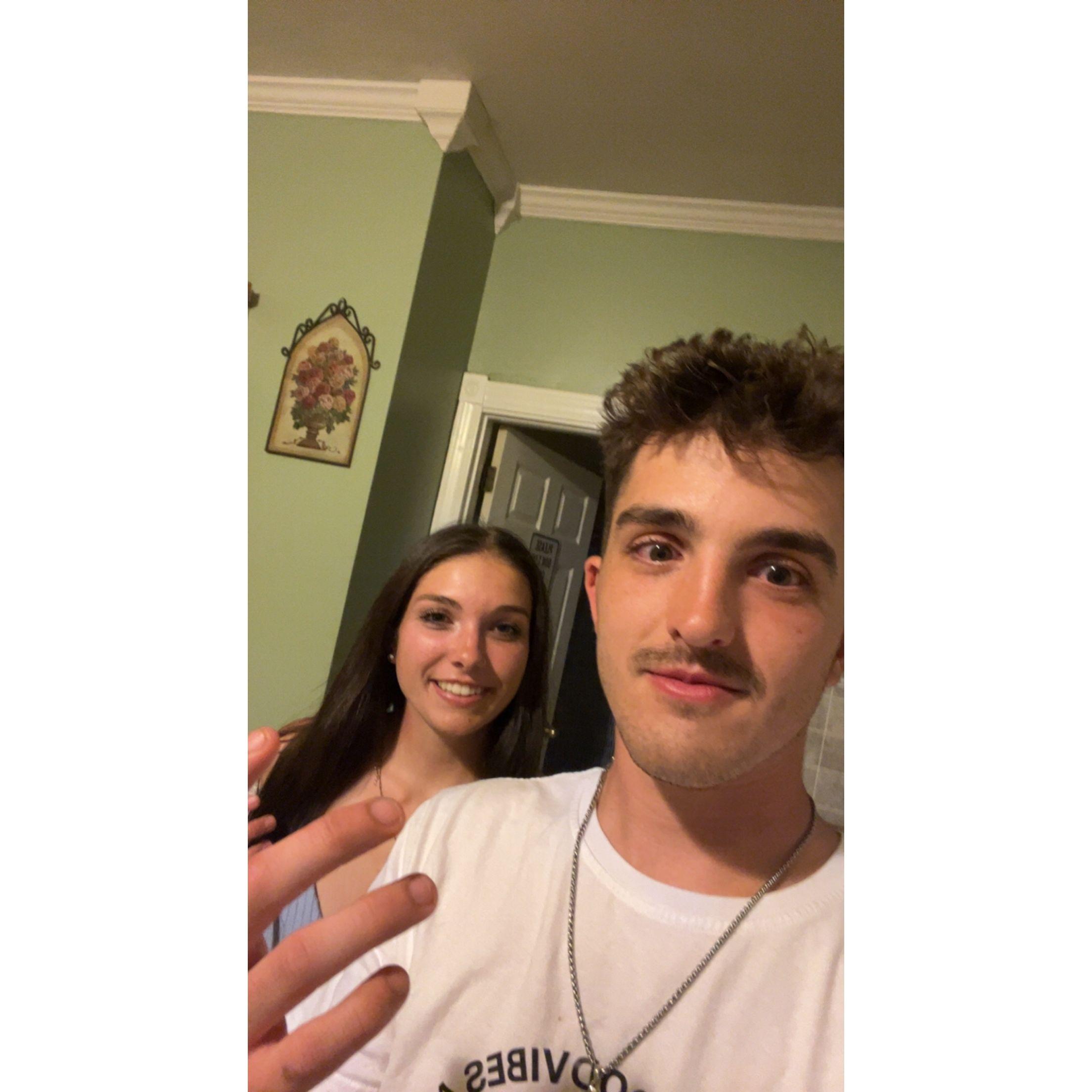 Right before I got questioned by all of his friends about my "intentions"