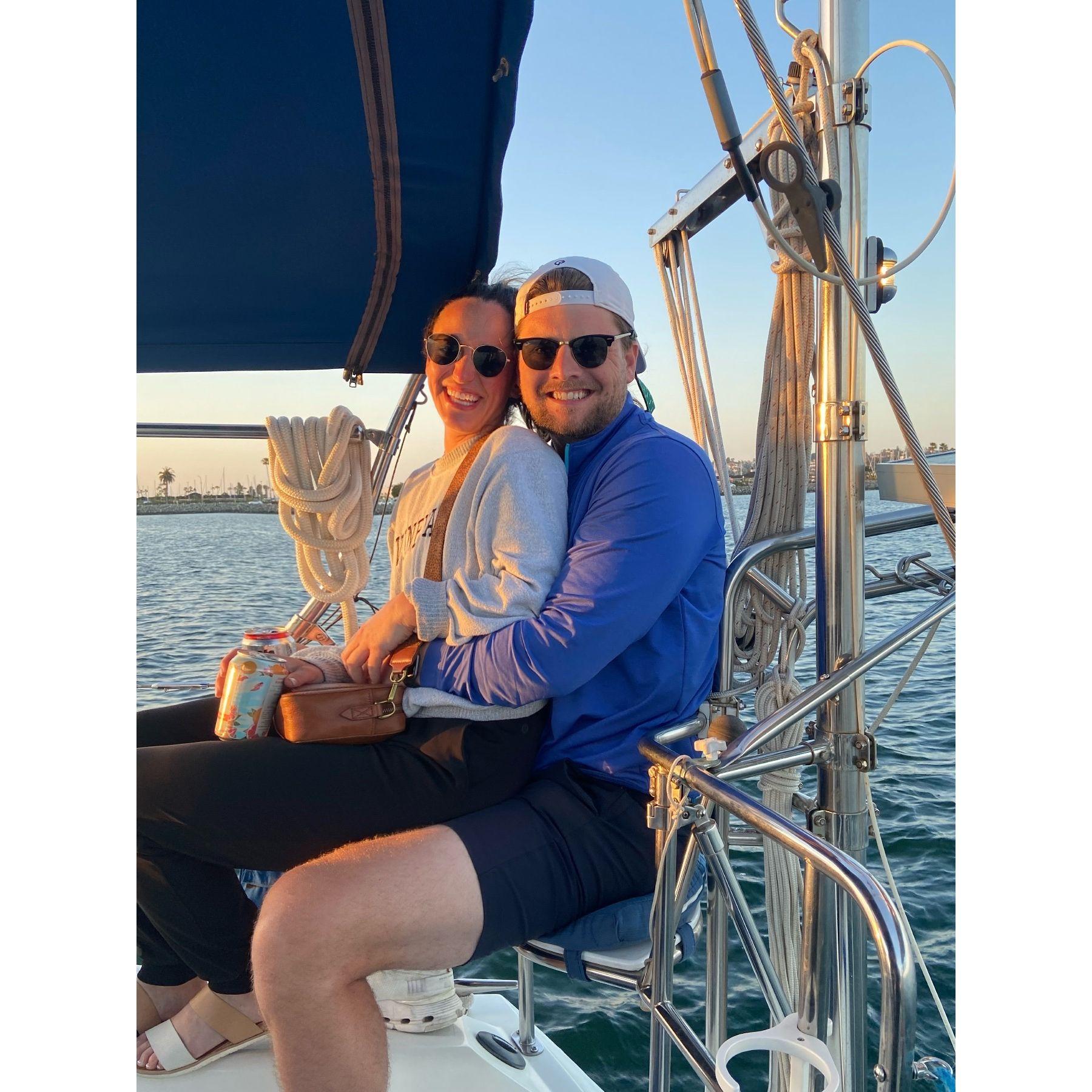 Sail boat ride in San Diego