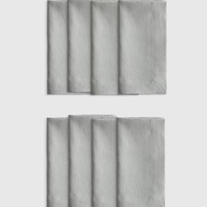 European Linen Wide-Hem Napkins (Set of 8) Mist