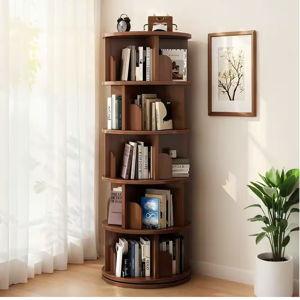 Rotating Bookshelf - in Walnut