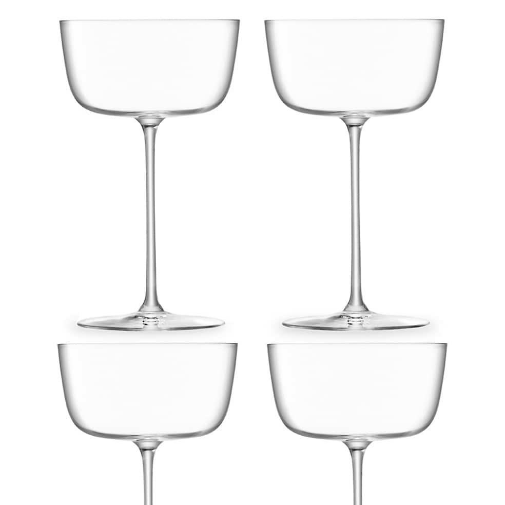 LSA International Borough Cocktail Saucer, Set of 4