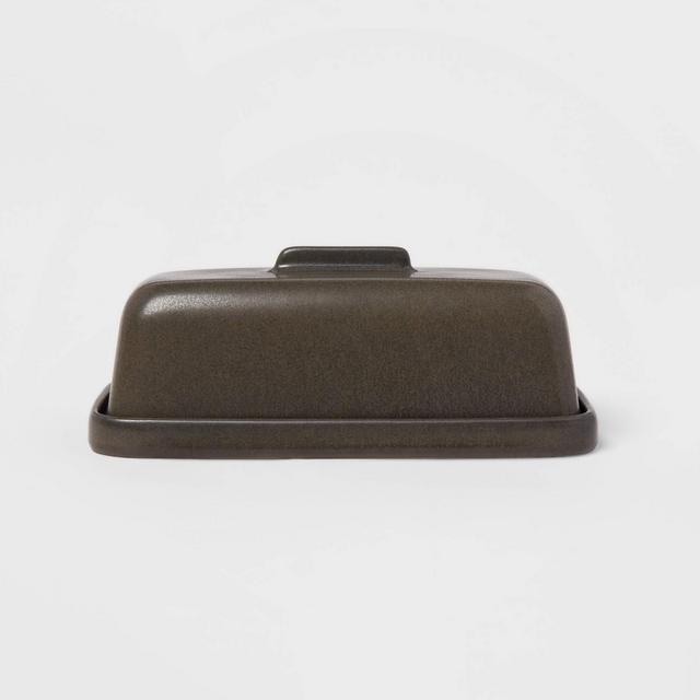 Stoneware Tilley Butter Dish Black - Project 62™
