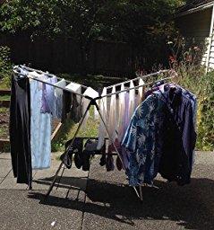EWEI'S HomeWares Heavy Duty Stainless Steel Clothes Drying Rack, 58 L x 23.5 W -Inch