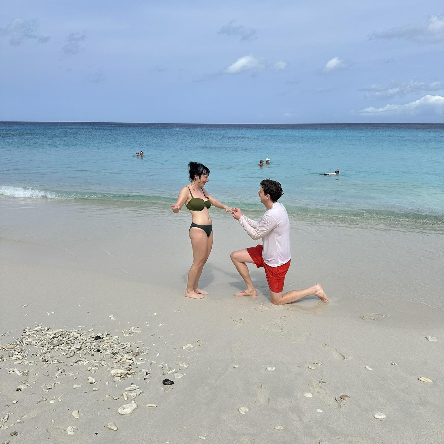Tobin proposed in the middle of snorkeling!