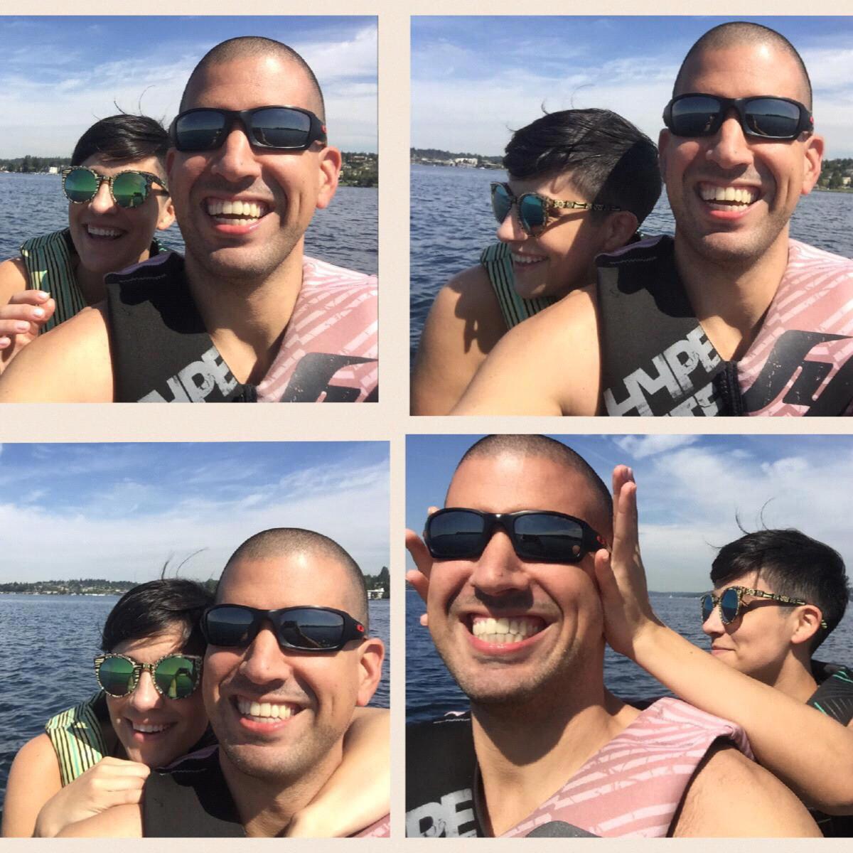 More Seattle fun. Jet skiing on Lake Washington.
