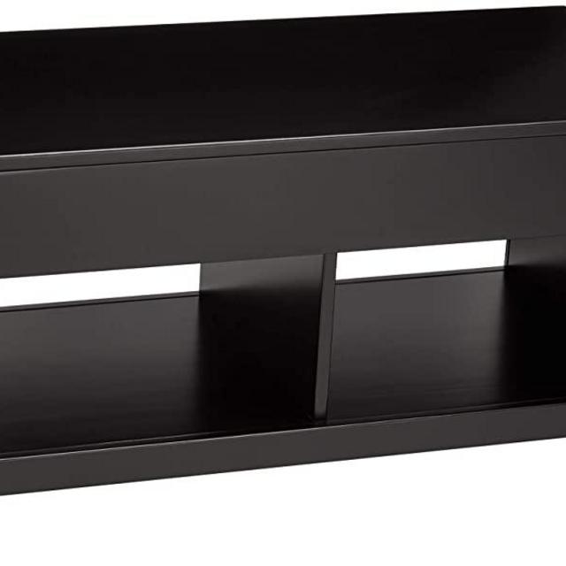 AmazonBasics Lift-Top Storage Coffee Table, Black