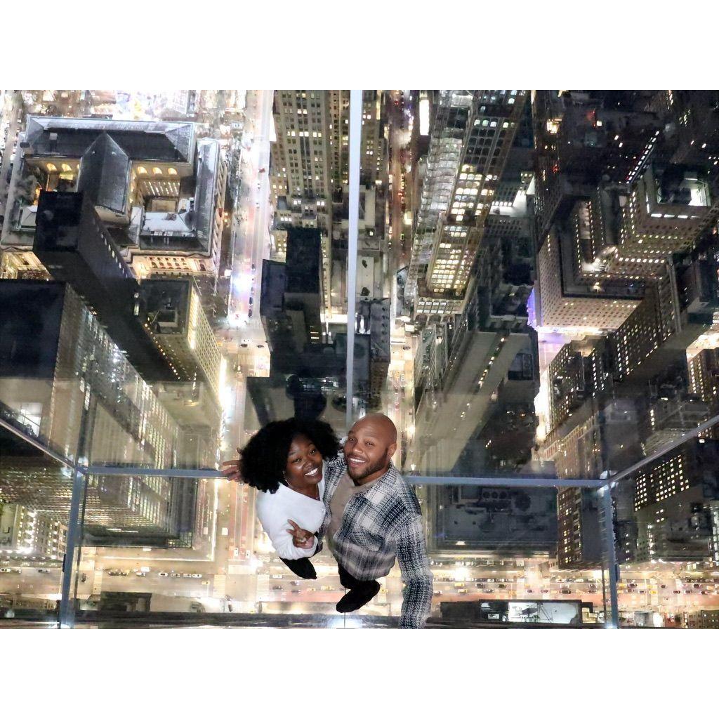 Views of NYC, yes we were standing on glass...#bdaycelebration