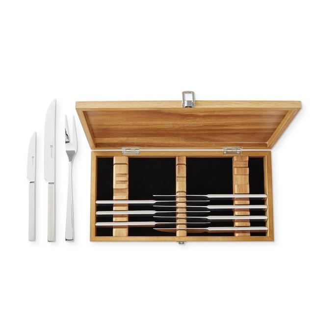 Wüsthof Stainless-Steel 10-Piece Steak & Carving Knive Set, Acacia