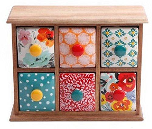The Pioneer Woman Flea Market 6-Drawer Spice/Tea Box (1)