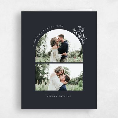 Black Spring Wedding Thank You - Bellisi Multiphoto