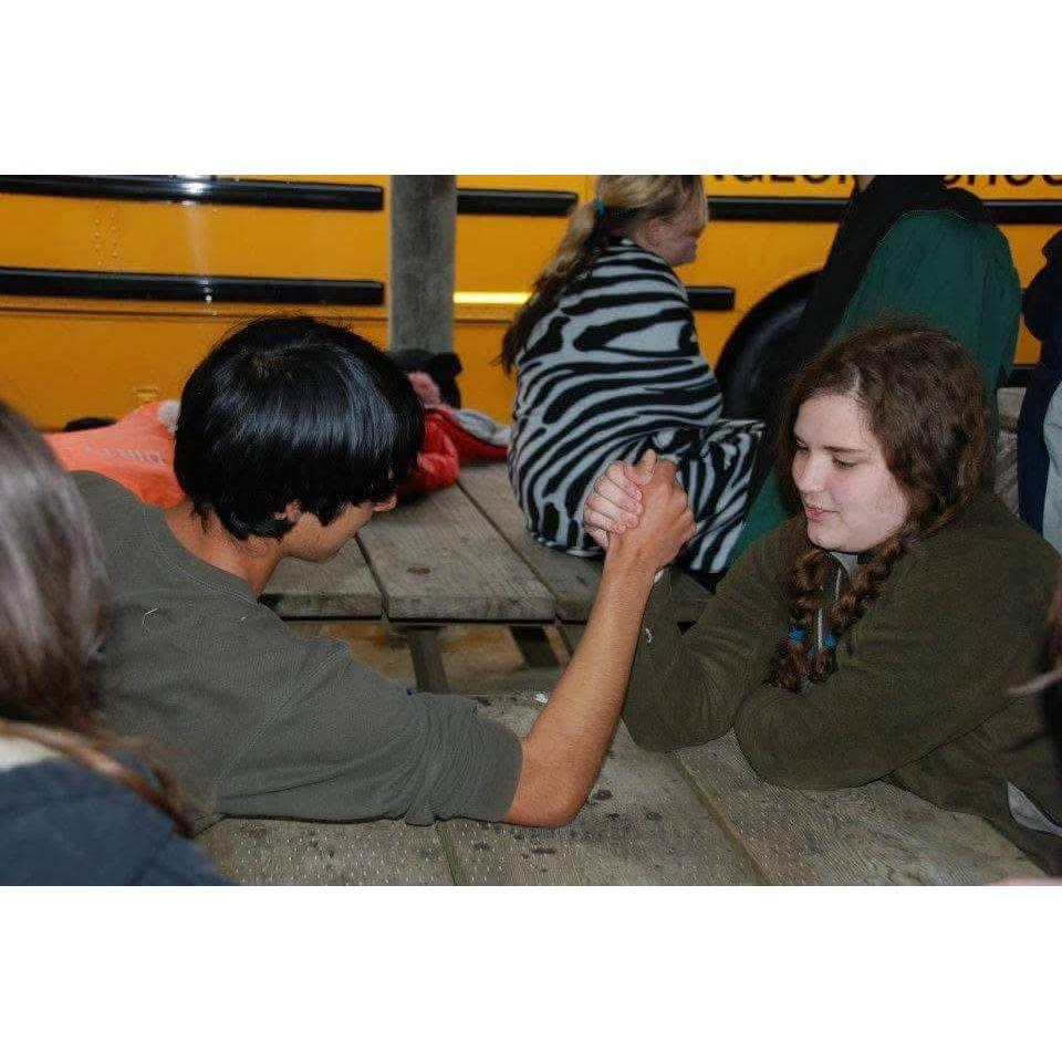 Arm wrestling in middle school