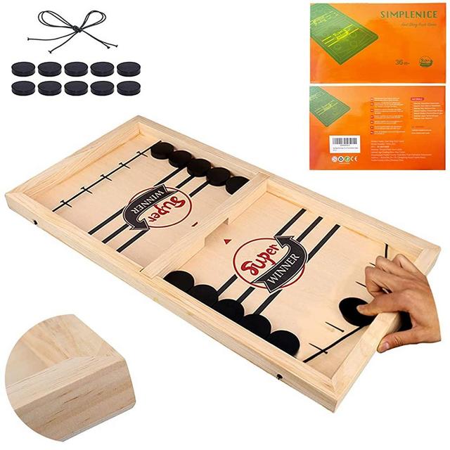 Fast Sling Puck Game ,Slingshot Games Toy,Paced Winner Board Games Toys for Kids & Adults