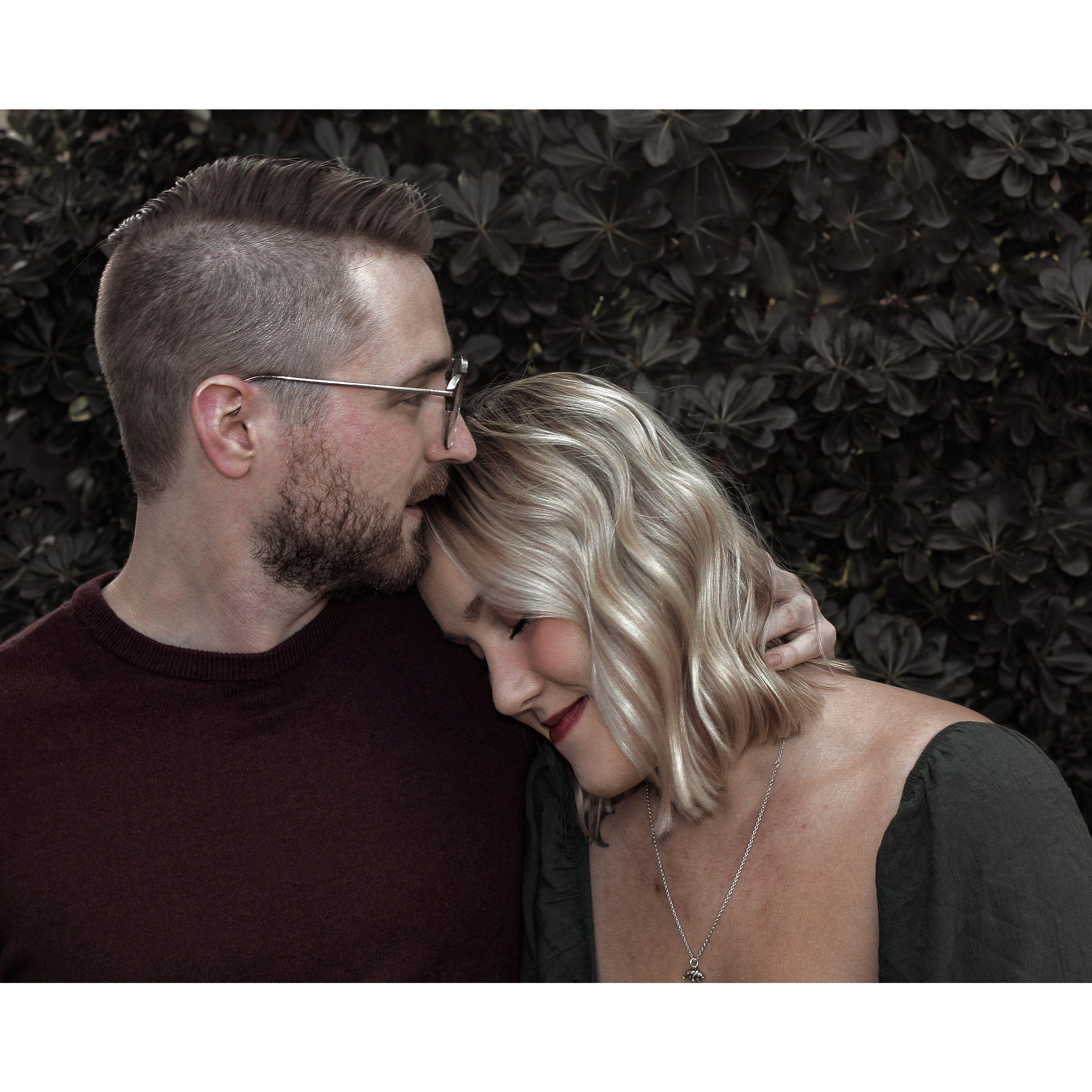 Engagement photo taken in Milwaukee, WI by Taylor Olsen & edited by Ash. November 2022