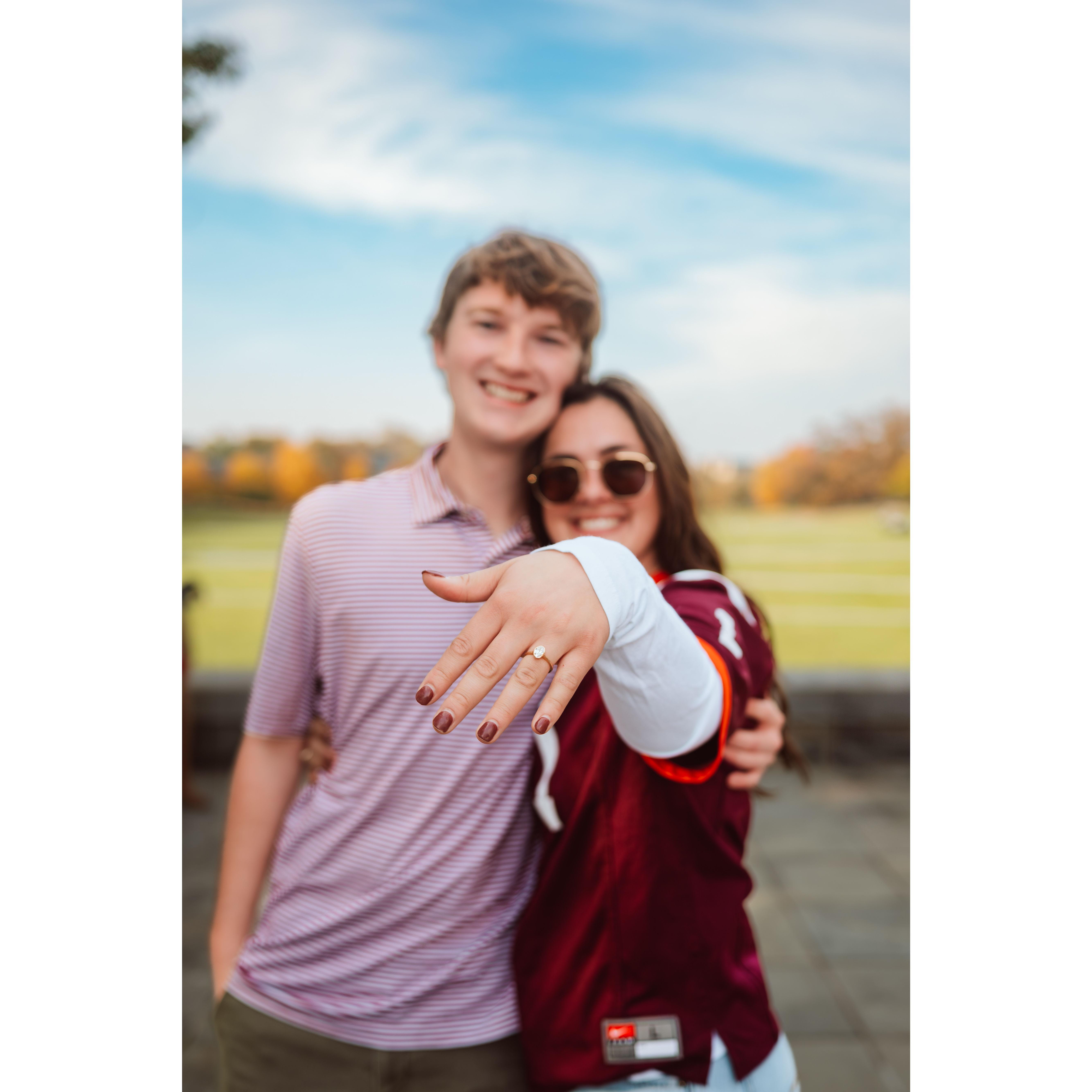 The day Hunter proposed!