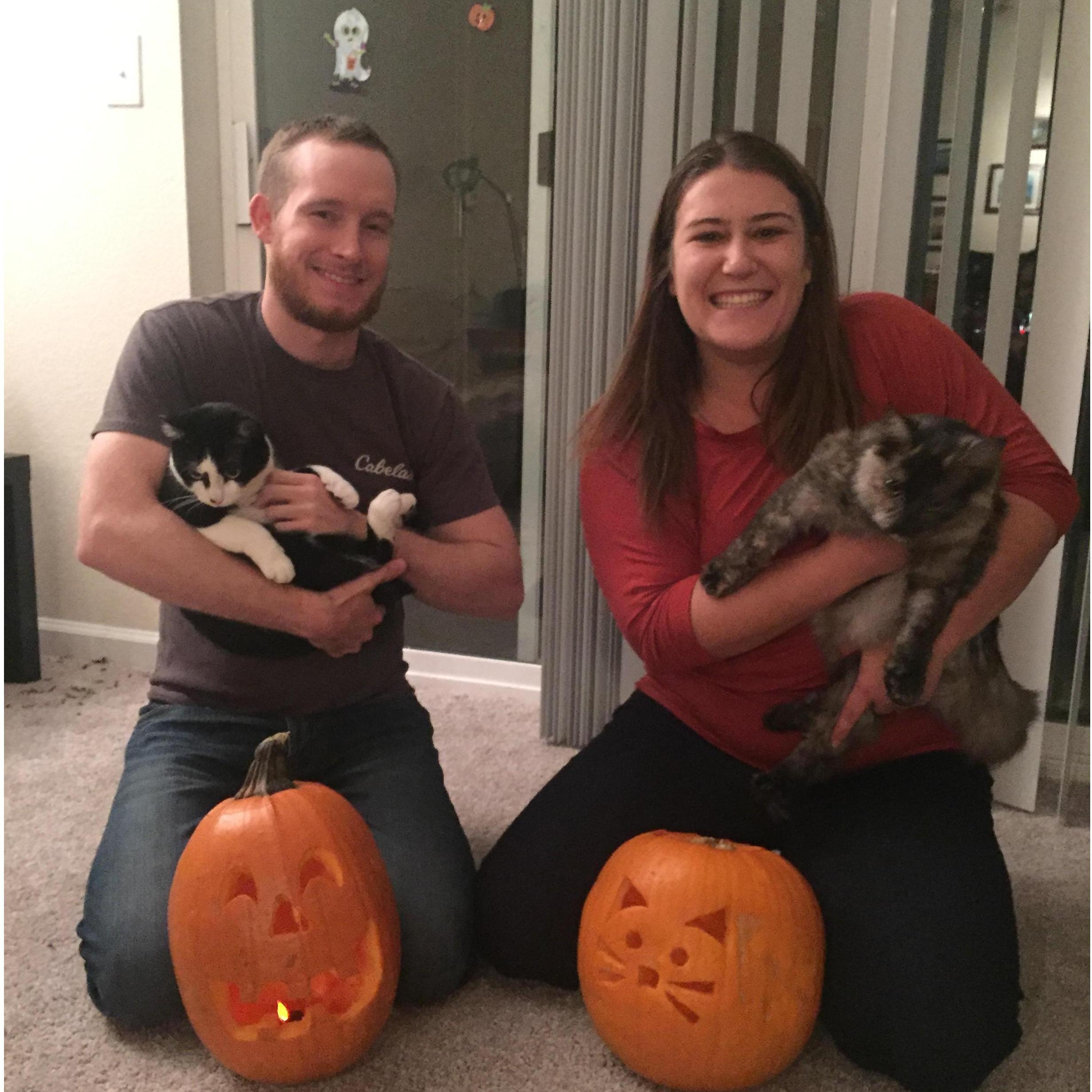 Pepper and Chloe's first Halloween!