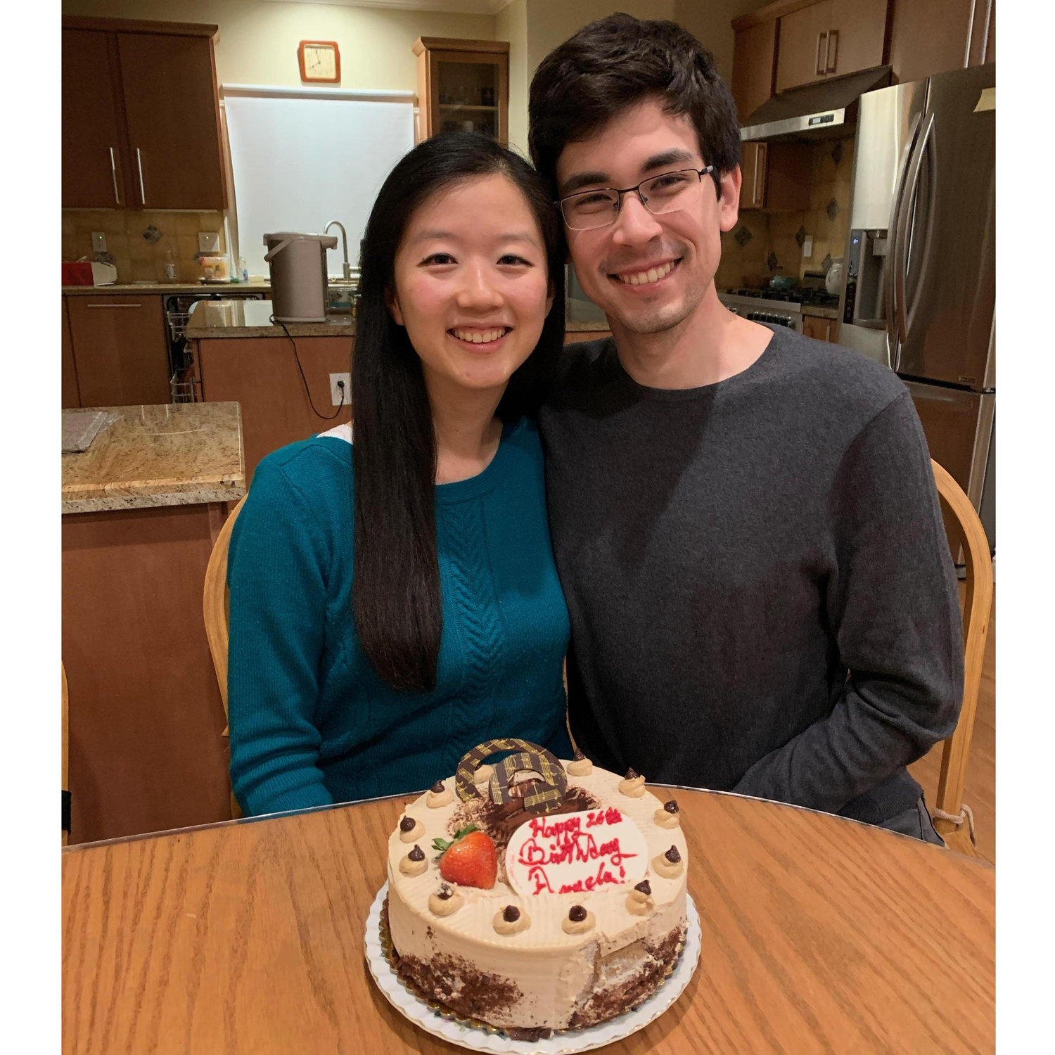 Angela's most recent birthday
