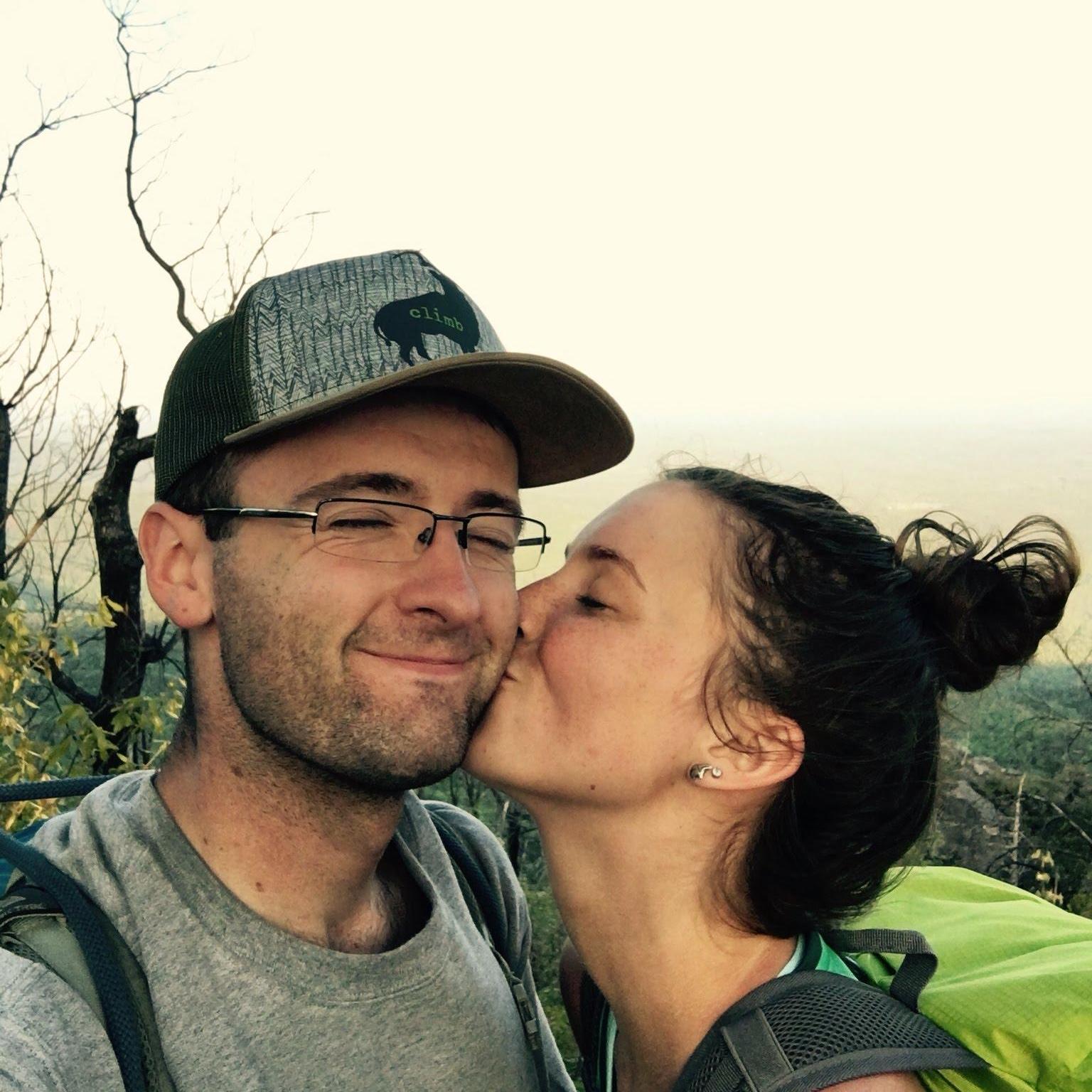 Somehow he convinced me to climb a 500ft mountain... Still so darn cute though :)